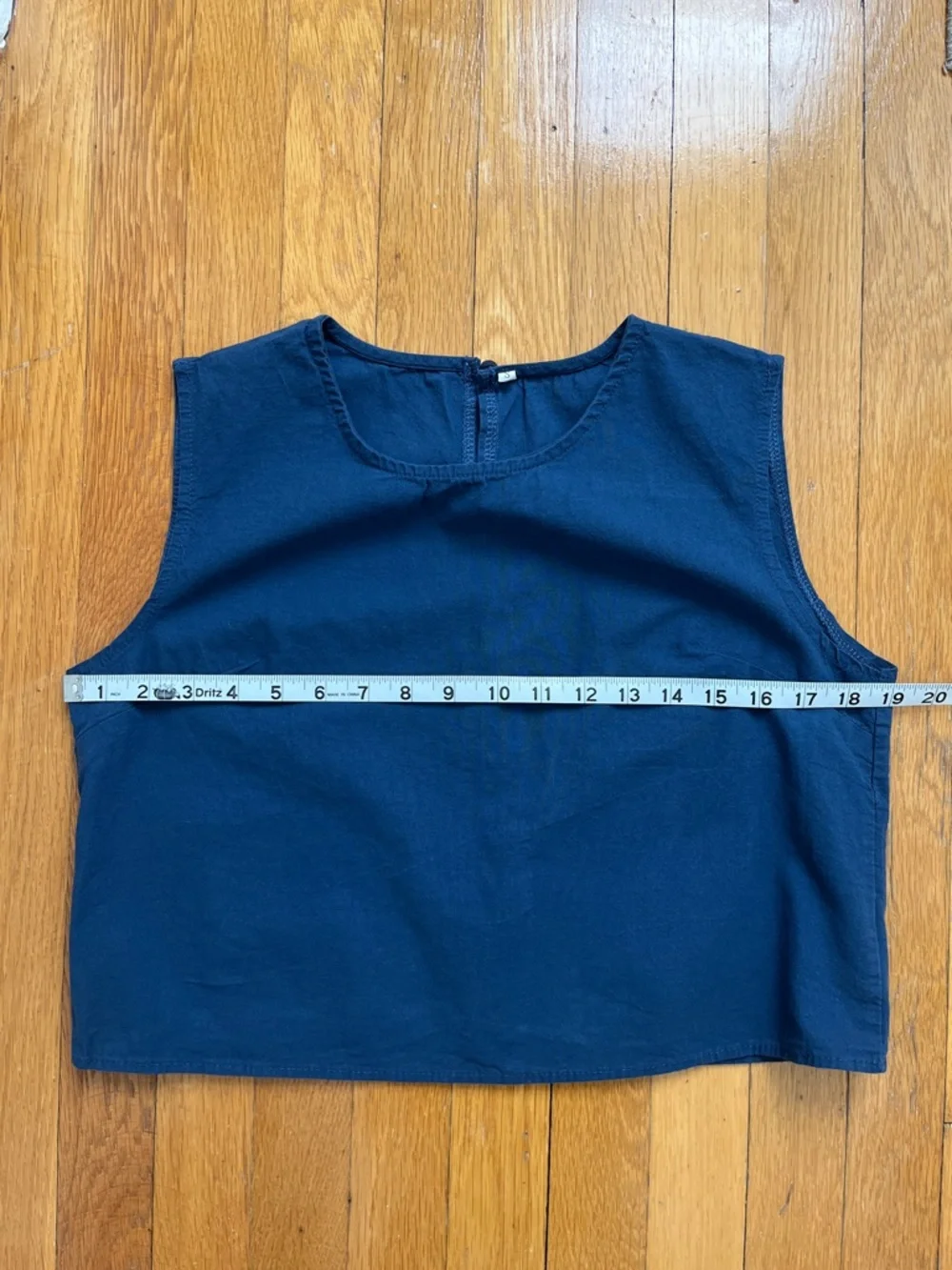 100% Cotton Lightweight Summer Sleeveless Crop Top Blouse Tank Top Size Small - Picture 8 of 10